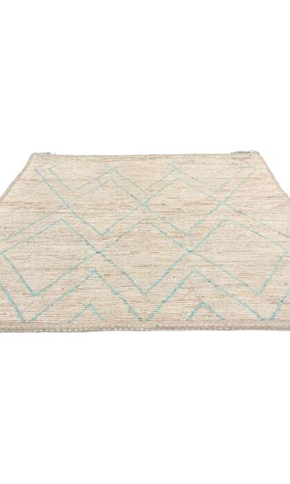 5 x 7 Soft Earth-Tone Moroccan Rug with Short Pile 80783