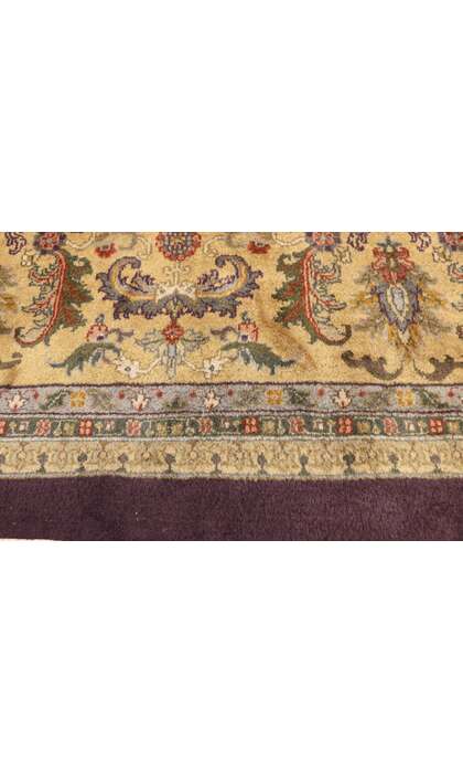 11 x 18 Large Vintage Aubergine Indian Rug 77316