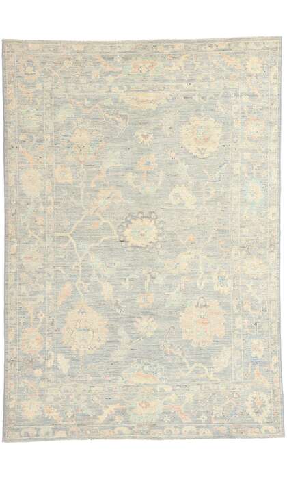 5 x 7 Colorful Pastel Oushak Rug 80883