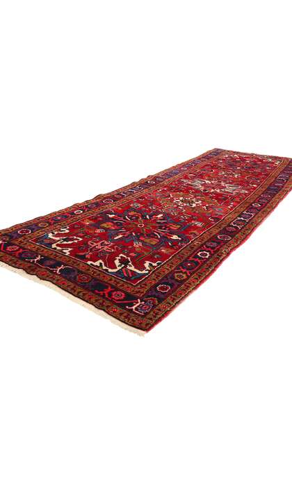 4 x 12 Vintage Persian Heriz Rug Runner 60247