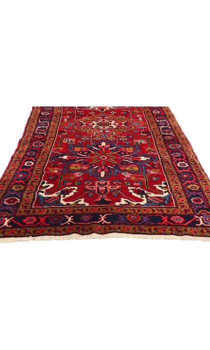 4 x 12 Vintage Persian Heriz Rug Runner 60247