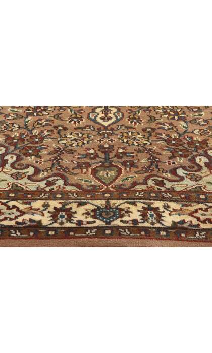 4 x 6 Earth-Tone Vintage Indian Isfahan Rug 78783