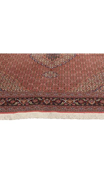 5 x 7 Vintage Persian Mahi Tabriz Rug Wool and Silk 77000