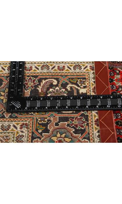 7 x 7 Square Vintage Persian Mahi Tabriz Rug 78781