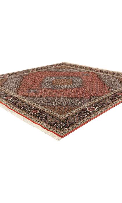 7 x 7 Square Vintage Persian Mahi Tabriz Rug 78781