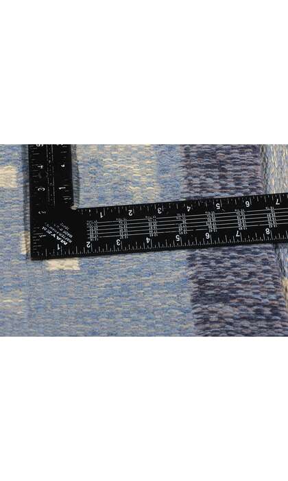 6 x 8 Asa Akerlund Vintage Blue Swedish Rollakan Rug 77036