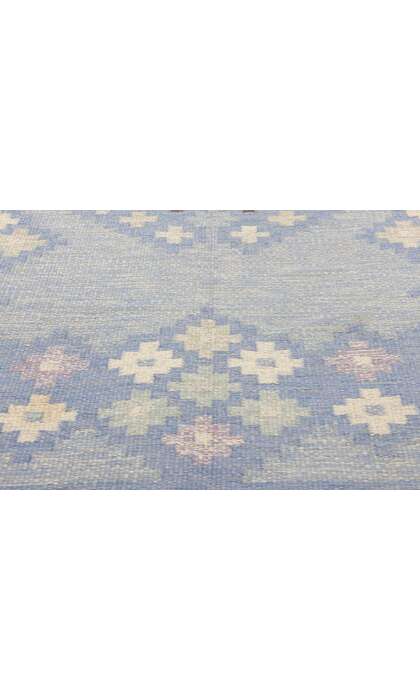 6 x 8 Asa Akerlund Vintage Blue Swedish Rollakan Rug 77036