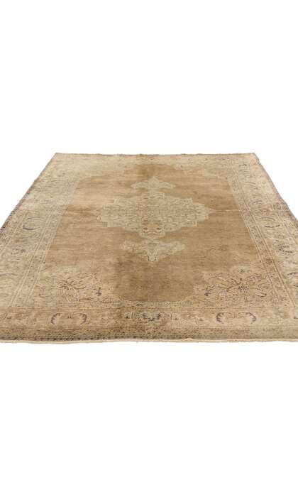 5 x 7 Vintage Brown Turkish Oushak Rug 52071