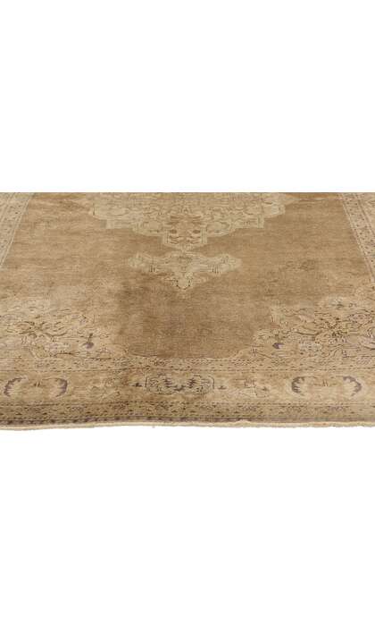 5 x 7 Vintage Brown Turkish Oushak Rug 52071