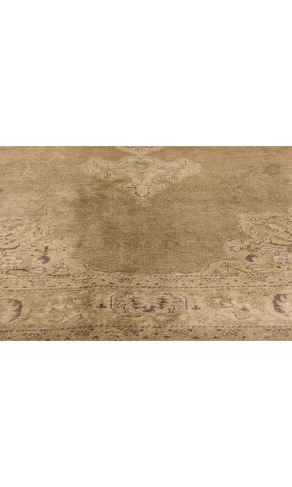 5 x 7 Vintage Brown Turkish Oushak Rug 52071