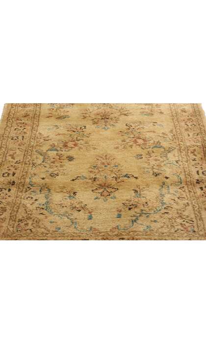 2 x 12 Vintage Neutral Persian Kerman Rug Runner 71661