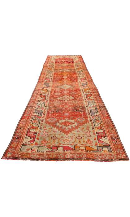 3 x 14 Vintage Kurdish Tribal Rug Herki Boho Carpet Runner 78771