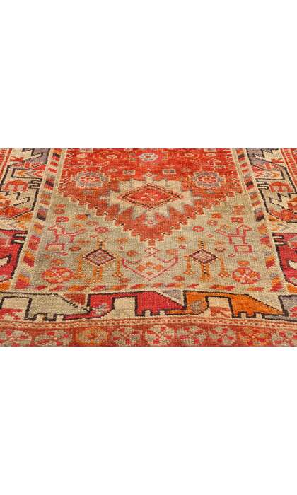 3 x 14 Vintage Kurdish Tribal Rug Herki Boho Carpet Runner 78771