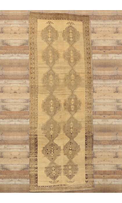 5 x 15 Vintage Turkish Oushak Rug 50744