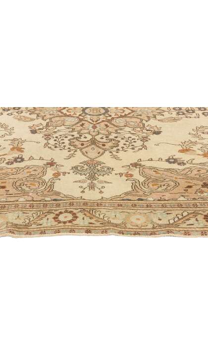 5 x 7 Vintage Neutral Earth-Tone Turkish Sivas Rug 52133