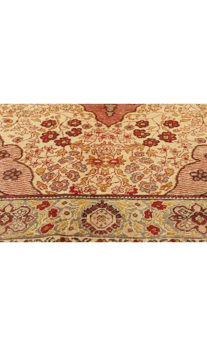4 x 7 Distressed Vintage Turkish Oushak Rug 52072