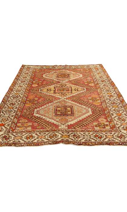 4 x 7 Vintage Red Turkish Oushak Rug 52107