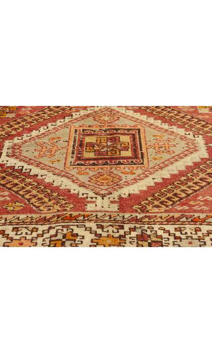 4 x 7 Vintage Red Turkish Oushak Rug 52107