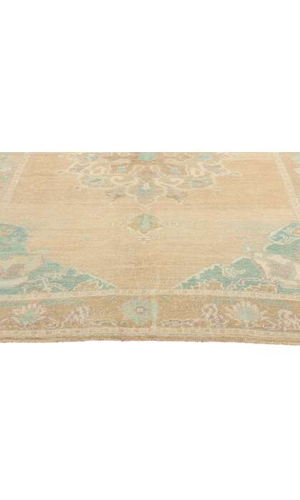 5 x 8 Vintage Pastel Turkish Oushak Rug 52957