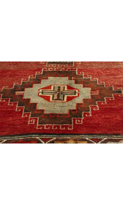 4 x 7 Vintage Red Turkish Oushak Rug 52293