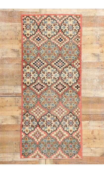 3 x 7 Zeki Muren Vintage Turkish Sivas Rug 52013