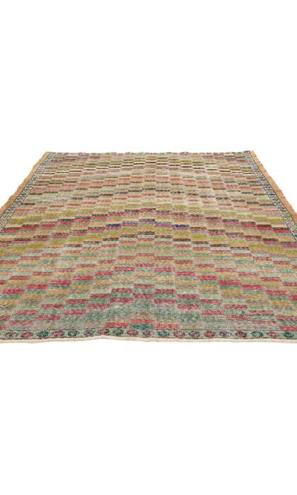 5 x 8 Zeki Muren Vintage Turkish Sivas Rug 51987