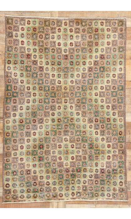 5 x 8 Zeki Muren Vintage Turkish Sivas Rug 51998