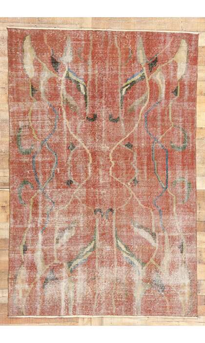 5 x 8 Zeki Muren Vintage Turkish Sivas Rug 52004