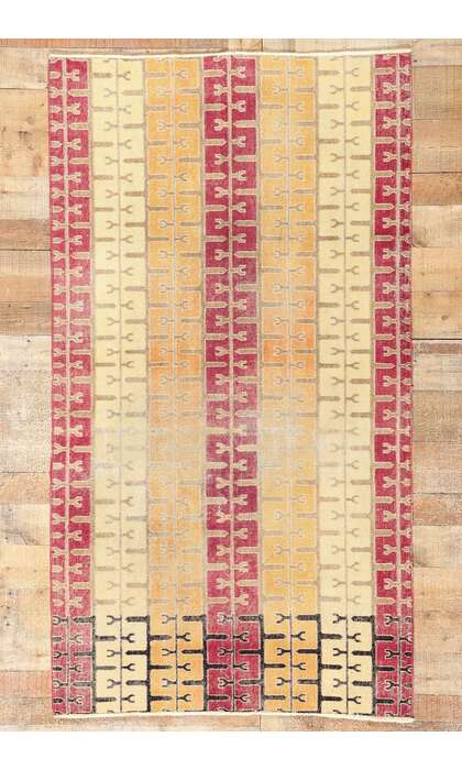 4 x 7 Zeki Muren Vintage Turkish Sivas Rug 51927