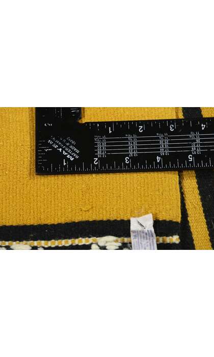 1 x 4 Vintage Yellow Greek Kilim Rug 78796