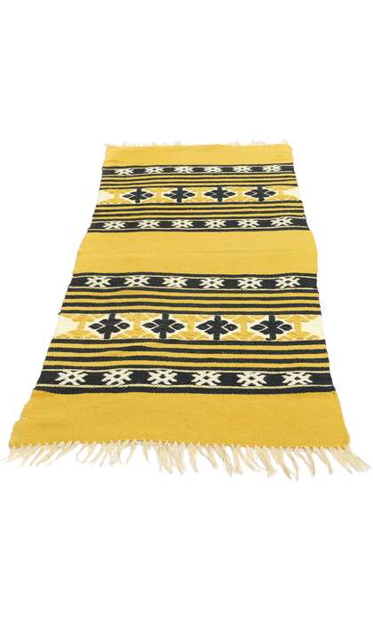 1 x 4 Vintage Yellow Greek Kilim Rug 78796