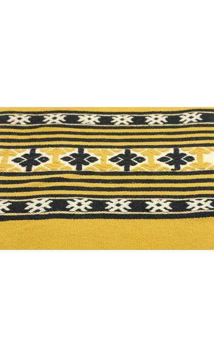 1 x 4 Vintage Yellow Greek Kilim Rug 78796