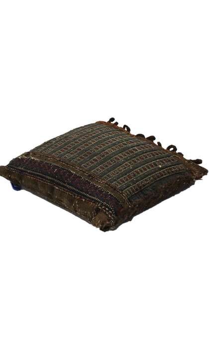 1 x 1 Antique Afghan Rug Pillow 74587