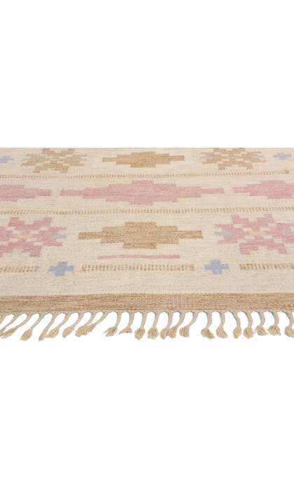 5 x 8 Anna Johanna Angstrom Vintage Swedish Rollakan Rug 78833