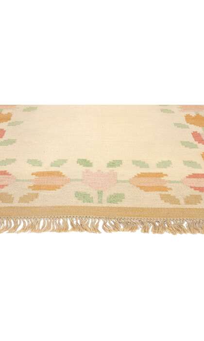 5 x 8 Anne Marie Boberg Vintage Swedish Rollakan Rug 78835