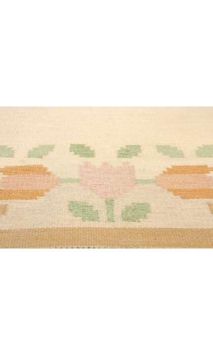 5 x 8 Anne Marie Boberg Vintage Swedish Rollakan Rug 78835