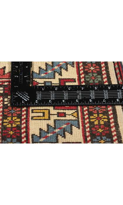4 x 5 Antique Caucasian Kazak Rug 78813