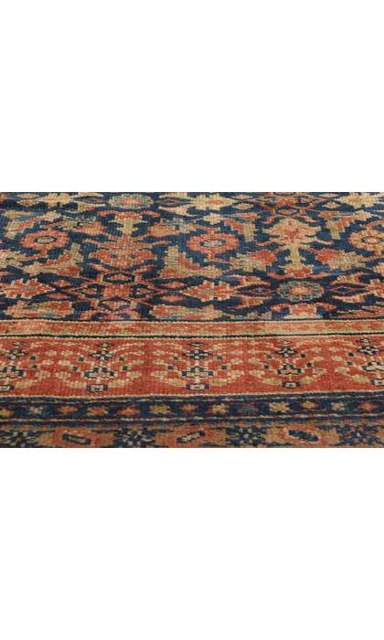 10 x 13 Antique Navy Blue Persian Kurdish Rug 51634