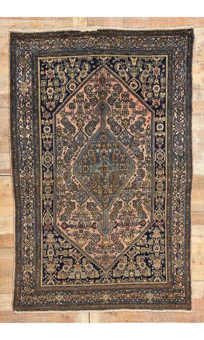 4 x 7 Antique Persian Bibikabad Rug 77710