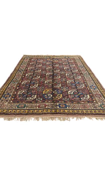 5 x 8 Antique Plum Caucasian Azerbaijan Tekke Rug 60892