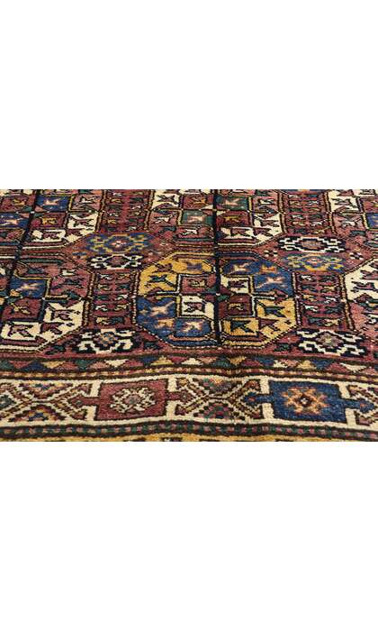 5 x 8 Antique Plum Caucasian Azerbaijan Tekke Rug 60892