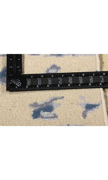 9 x 12 Contemporary Abstract High-Low Wool and Silk Rug 31011