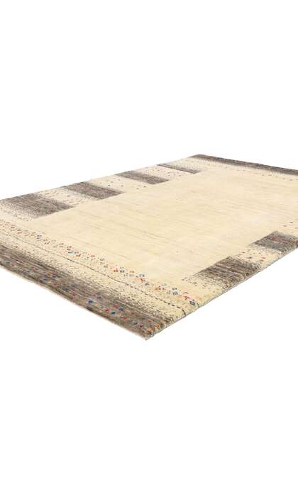 5 x 8 Earth-Tone Indian Gabbeh Rug 31006