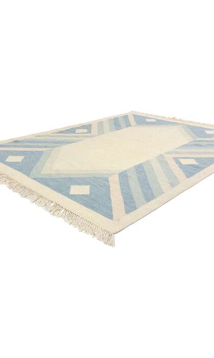 5 x 7 Gitt Grannsjo-Carlsson Vintage Swedish Rollakan Rug 78817