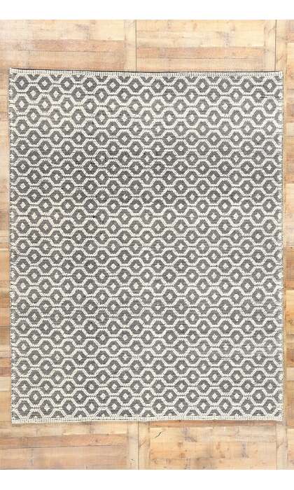 8 x 10 Moroccan Textured High-Low Kilim Rug 31009