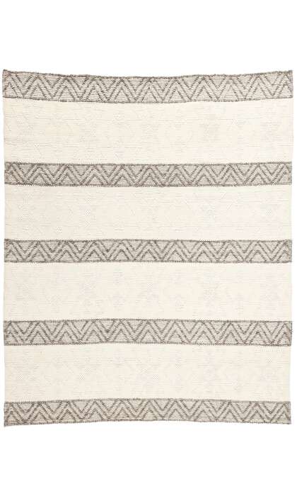 8 x 10 Moroccan Textured High-Low Kilim Rug 31010
