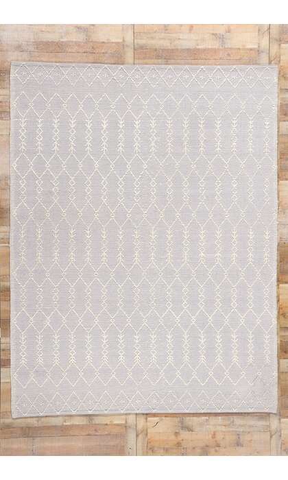 8 x 10 Moroccan Textured High-Low Kilim Rug 31017