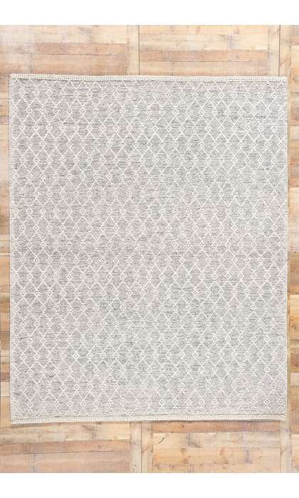 8 x 10 Moroccan Textured High-Low Kilim Rug 31018
