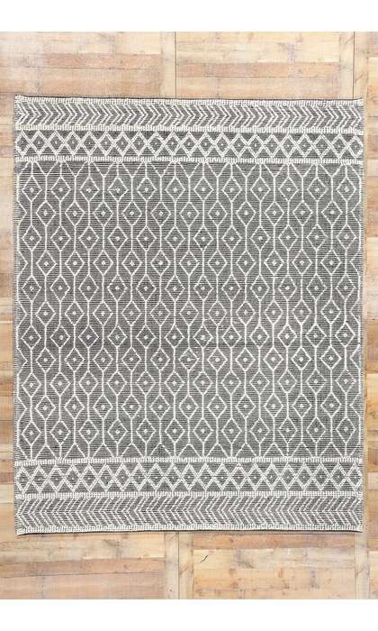 8 x 10 Moroccan Textured High Low Kilim Rug 31022