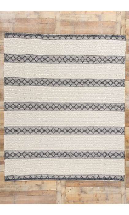 8 x 10 Moroccan Textured High Low Kilim Rug 31024